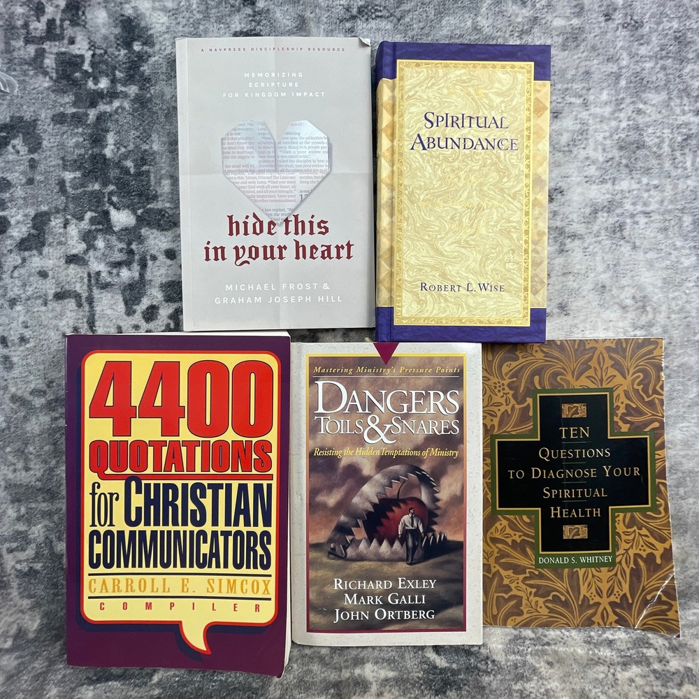 Christian Leadership Book Lot 5 4400 Quotations Dangers Toils Snares Barna